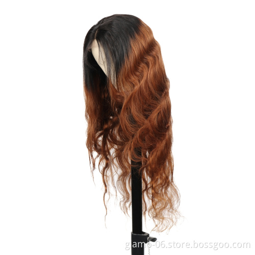 13x4 Pre Plucked Straight Brown And Blonde Highlight Human Hair Wig,Blonde Highlighted Wigs,Brown Blonde Highlight Human Hair